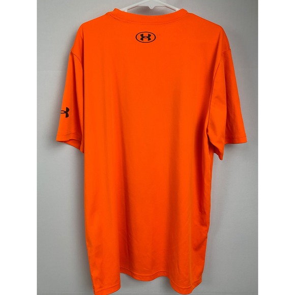 Under Armour Project Rock Youth Large‎ YLG Orange Bull Logo Graphic Tee - Picture 5 of 6